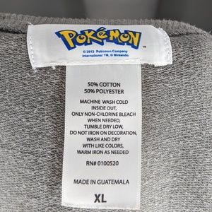 Pokemon Tops - Pokemon gray pull-on sz XL sweatshirt GUC Pokemon Tops - Pokemon gray pull-on sz XL sweatshirt GUC